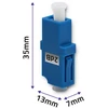 Qoltec Optinio pluošto slopintuvas LC/UPC(F) - LC/UPC(F) 2dB