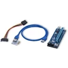 Qoltec PCI-E Riser 1x-16x USB 3.0 SATA IDE MOLEX kabelis