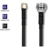 QOLTEC 57030 RG58 bendraašis kabelis N, RP-SMA kištukas, 1 m