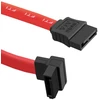 Qoltec SATA kabelis Tiesus ir kampu 0.35m