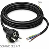 Qoltec SCHUKO CEE 7/7 maitinimo kabelis 3x0.75 mm² 3 m