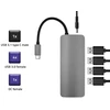 „Qoltec“ USB-C 3.1 5in1 šakotuvo adapteris, 4x USB 3.0 DC