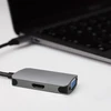 Qoltec USB adapteris Type C male / HDMI Female | VGA Moteris