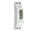 Vienfazis elektroninis skaitiklis suvartojimas energija ant bėgio din 230v lcd 1p plonas Qoltec