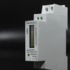 Vienfazis elektroninis skaitiklis suvartojimas energija ant bėgio din 230v lcd 1p plonas Qoltec