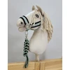 Super Hobby Horse Hobby horsingo kantaras ir pavadys – juoda/salotinė