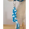 Super Hobby Horse Hobio arkliuko kantaras su balta pūkuota apdaila ir pavadžiu