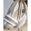 Super Hobby Horse Hobio arklio kantaras su baltais pūkais ir pavadžiu