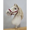 Super Hobby Horse Hobio arklio kantaras A3 su balta pūkuota apdaila ir pavadžiu