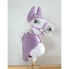 Super Hobby Horse hobby horse violetinis flisinis pledas ir ausinukai
