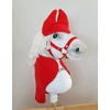 Super Hobby Horse Hobby Horse komplektas A4 ir A5: flisinis apklotas ir ausinukai raudoni
