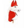 Super Hobby Horse Hobby Horse komplektas A4 ir A5: flisinis apklotas ir ausinukai raudoni