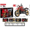 Raudonas motociklo plytų rinkinys 729 vnt