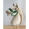 Super Hobby Horse Reguliuojamas kantaras hobi arkliukui A3 – žalias su juoda pūkuota apdaila