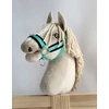 Super Hobby Horse Reguliuojamas kantaras hobi arkliukui A3 – mėtų spalvos su juodu kailiuku