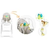 Ricokids Nukido Maitinimo kėdutė su staliuku, Belo šokdynė, pilka + apsauginis lankelis