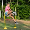 Skippi Rankų darbo žaislinis arklys su pavadžiu vaikams nuo 3 metų, skatina judrius žaidimus, juodas