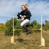 Skippi Reguliuojamas medinis šuolių barjeras vaikams nuo 3 metų, saugus ir lengvas