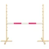 Super Hobby Horse Šokinėjimo kliūtis hobby horse su rožine kartimi 120 cm