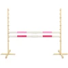 Šuolių kliūtis hobby horse 160 cm rožinė su dviem kartelėmis