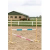 Šuolių kliūtis hobby horse žaidimui 120 cm šviesiai mėlyna ir rožinė