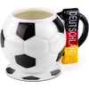 Sprintigo Didelis futbolo formos puodelis su 700 ml talpa ir silikonine padėkliuke