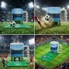 Sprintigo Puodelis su futbolo vartais, mini kamuoliu ir silikonine padėkliuke, nuo 3 metų