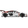 Techniniai konstruktoriaus blokai 1:8 Audi R8 LMS GT3 balti