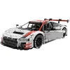 Techniniai konstruktoriaus blokai 1:8 Audi R8 LMS GT3 balti