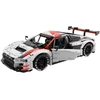 Techniniai konstruktoriaus blokai 1:8 Audi R8 LMS GT3 balti