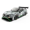 Techniniai konstruktoriaus blokeliai 1:29 Bentley Continental GT3 pilki