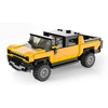 Techniniai konstruktoriaus blokeliai 1:30 Hummer EV geltoni
