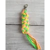 Super Hobby Horse Pavadėlis hobi arkliukui, dvigubas, šviesiai žalias/geltonas/persikinis