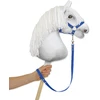 Super Hobby Horse Hobio arklio pavadis iš juostinio diržo – mėlynas