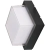 V-tac 12W LED sieninis šviestuvas, juodas, 4000K, IP65