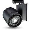 V-tac 33W LED COB šviestuvas į 3 fazių bėgelius, CRI >95, juodu korpusu, 6000K