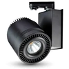 45W LED COB šviestuvas į 3 fazių bėgelius, juodas, CRI >95, 6000K