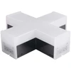 V-tac 12W LED X formos linijinio šviestuvo sujungimas, juodas, 6500K