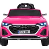 Vaikiškas Audi SQ8 elektrinis visureigis rožinis