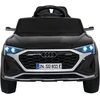 Vaikiškas elektrinis Audi SQ8 juodas SUV automobilis