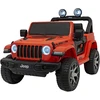 Vaikiškas elektrinis Jeep Wrangler Rubicon 12V su LED šviesomis ir muzika