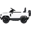 Vaikiškas Land Rover Defender baltas elektromobilis 12V