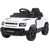 Vaikiškas Land Rover Defender baltas elektromobilis 12V