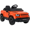 Vaikiškas Land Rover Defender elektrinis automobilis oranžinis