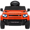 Vaikiškas Land Rover Defender elektrinis automobilis oranžinis