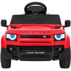 Vaikiškas Land Rover Defender raudonas elektromobilis 12V