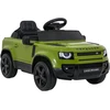 Vaikiškas Land Rover Defender žalias elektromobilis
