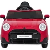 Vaikiškas Mini Cooper elektromobilis su 2 greičiais, saugos mygtuku, nuo 3 metų, juodas
