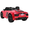 Vaikiškas nuotolinio valdymo Audi R8 Spyder su LED šviesomis ir muzika, iki 30 kg, juodas