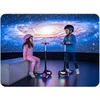 Vaikiškas Ricokids Glowi triračio balansinis paspirtukas su LED, juodos ir rožinės spalvos